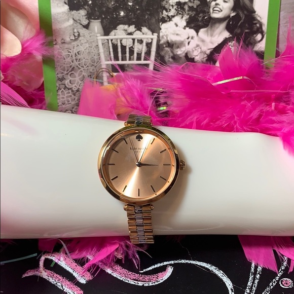 Kate Spade watch Holland rose dial 2-tones euc - Picture 3 of 8